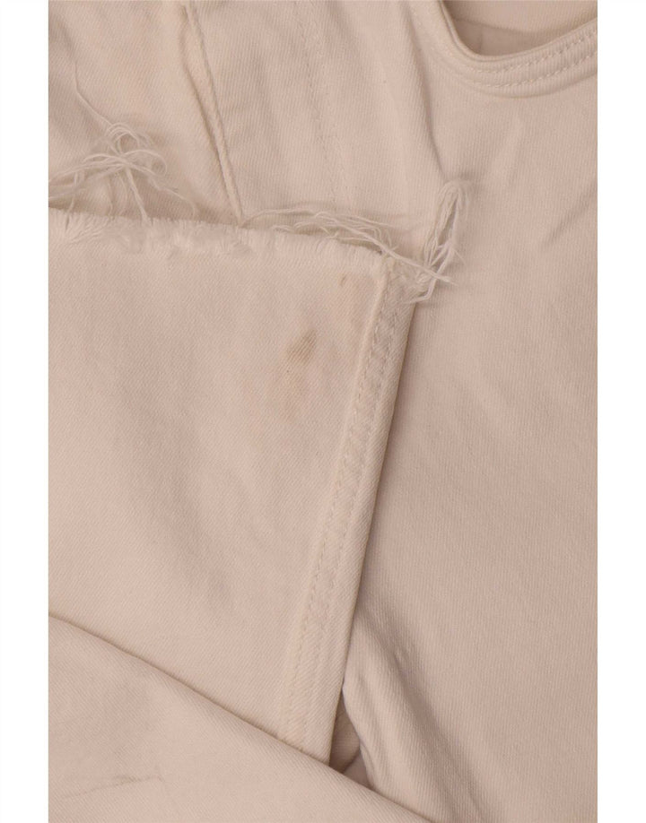Blugi Zara Femei Bootcut EU 40 Medium W30 L25 Bumbac Alb