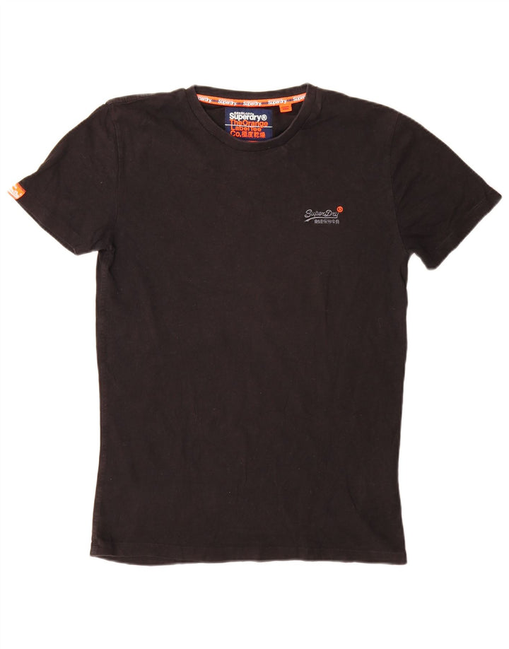 Tricou Superdry pentru bărbați Top mic din bumbac negru
