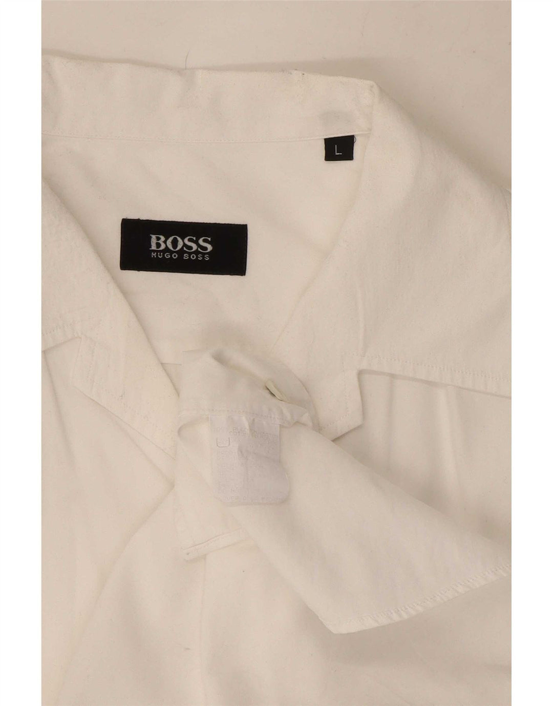 Cămașă pentru bărbați Hugo Boss, mare, alb, din bumbac