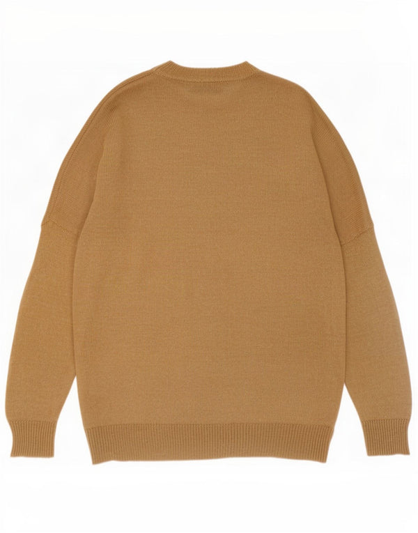 Pulover pentru femei supradimensionat cu gâtul turnat Zara UK 6 XS in maro