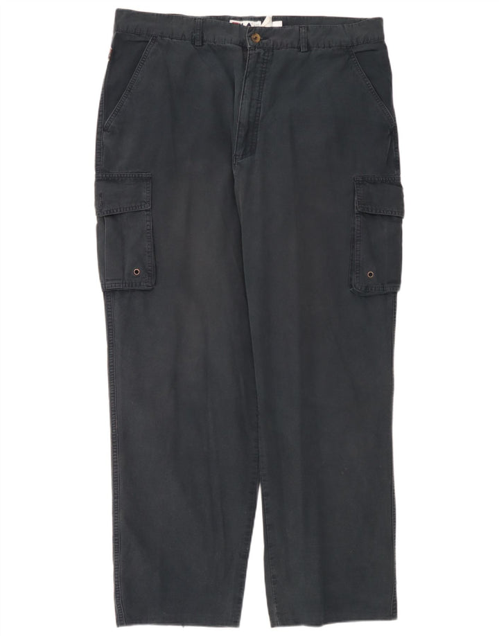 Pantaloni cargo dritti pentru bărbați Fila W42 L30 bleumarin