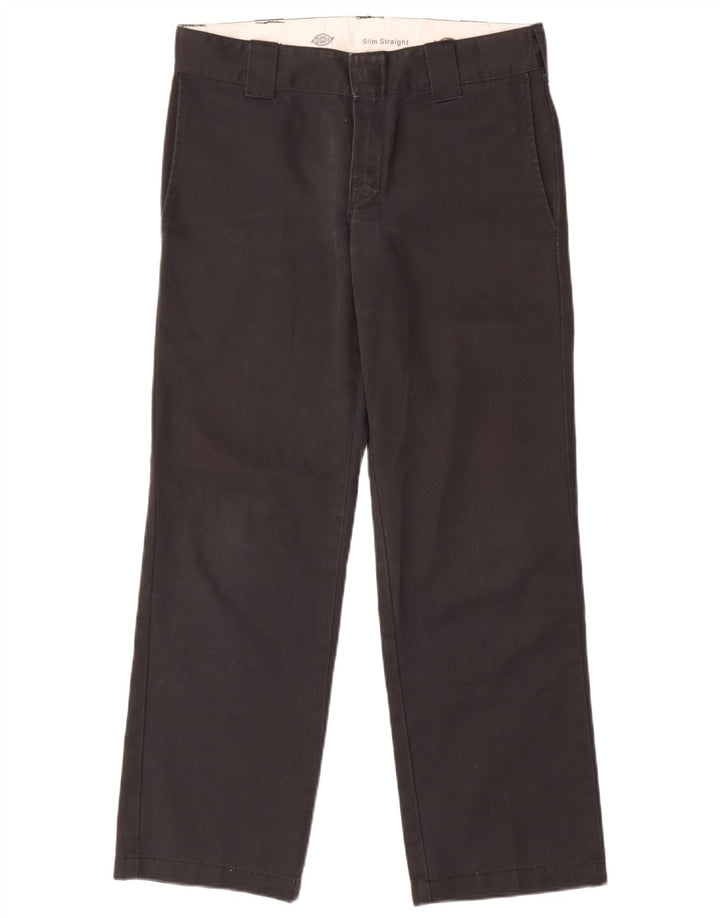 Pantaloni chino slim drepti pentru bărbați Dickies L30 L30 Poliester negru