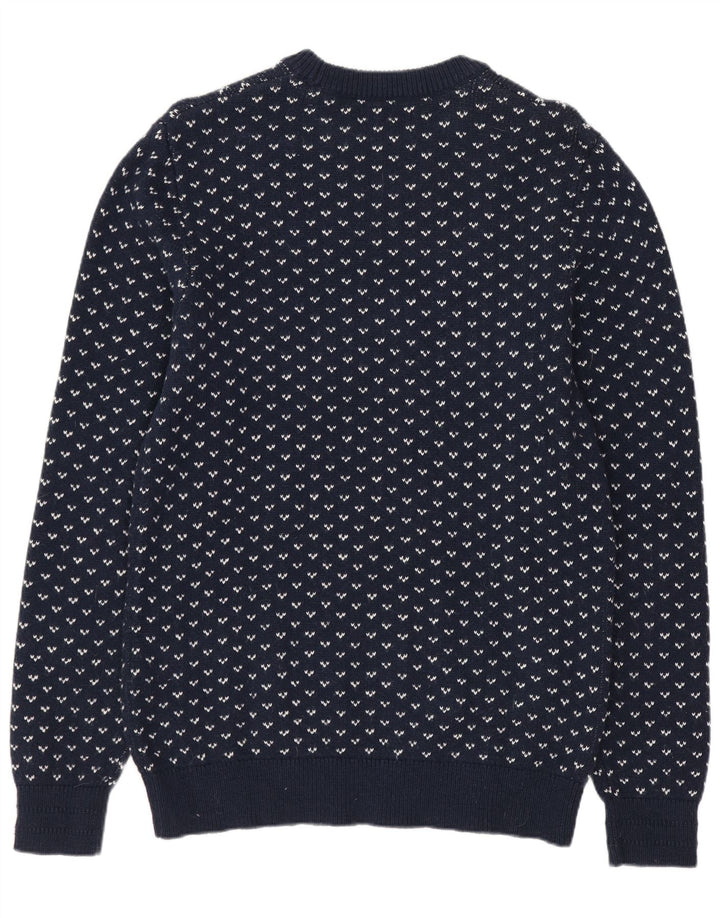 JACK & JONES Pulover pentru bărbați cu gât crew, albastru bleumarin mediu