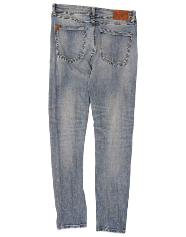 Blugi slim pentru femei Distressed Zara EU 36 XS W26 L27 Albastru