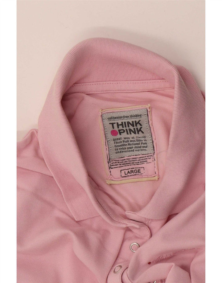 Tricou polo Think Pink pentru femei UK 14 mare