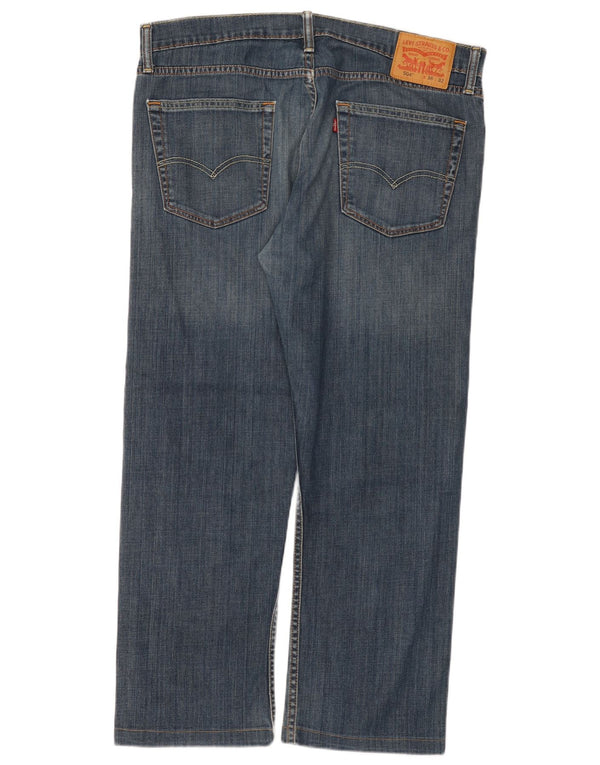 Blugi drepti pentru bărbați Levi's 504 W36 L27 Bumbac albastru