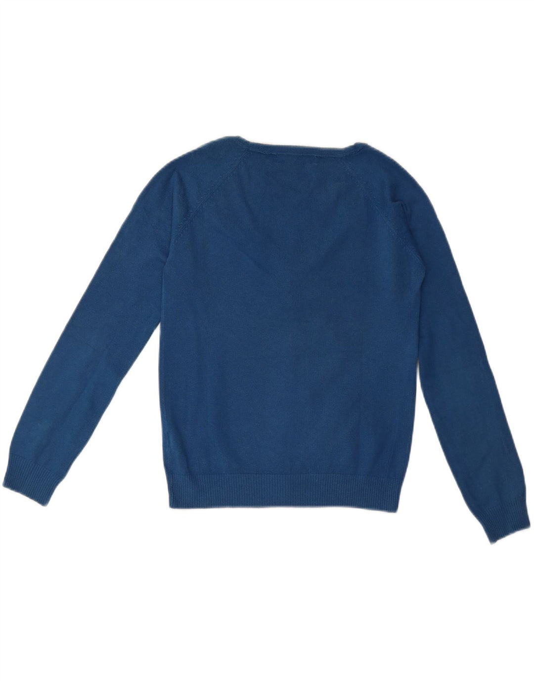 Pulover cardigan pentru femei Zara UK 12, bumbac albastru mediu