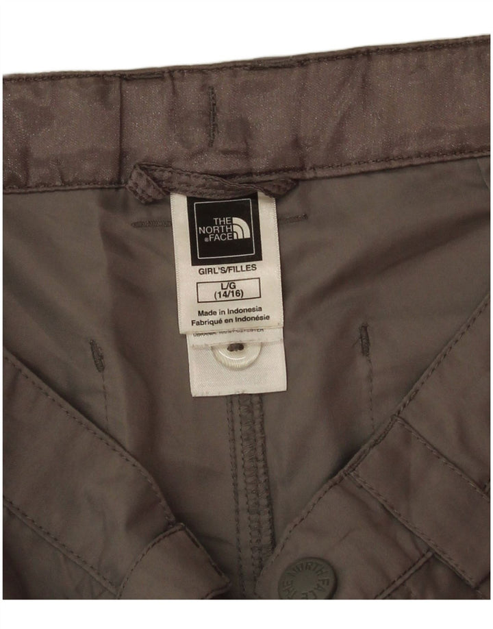 Pantaloni scurti cargo pentru fete The North Face, 14-15 ani, mari W30, poliester gri