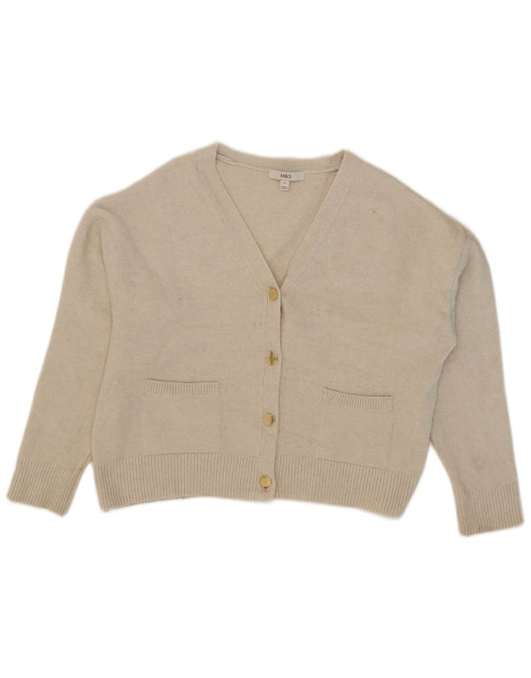 Pulover cardigan supradimensionat pentru femei Marks & Spencer UK 14 Bej mediu
