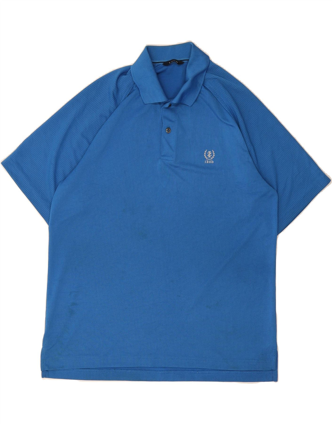 IZOD Mens Polo Shirt Medium Blue Polyester Vintage Izod and Second-Hand Izod from Messina Hembry 