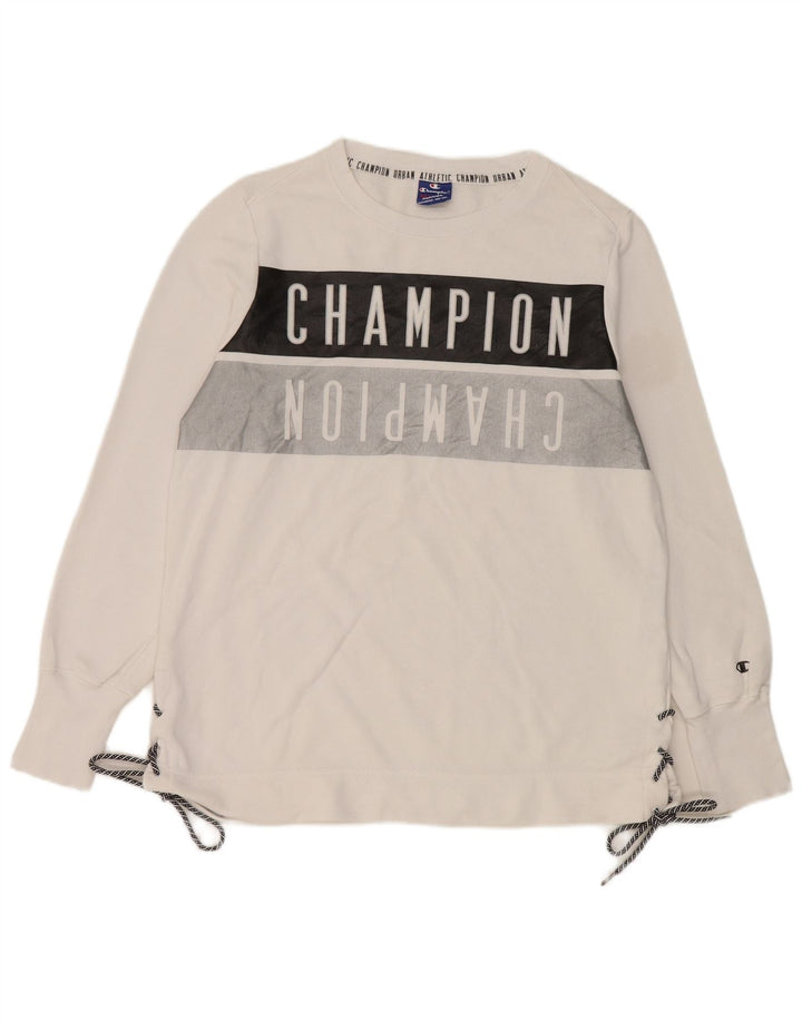 Pulover grafic pentru bărbați Champion XL, bumbac alb