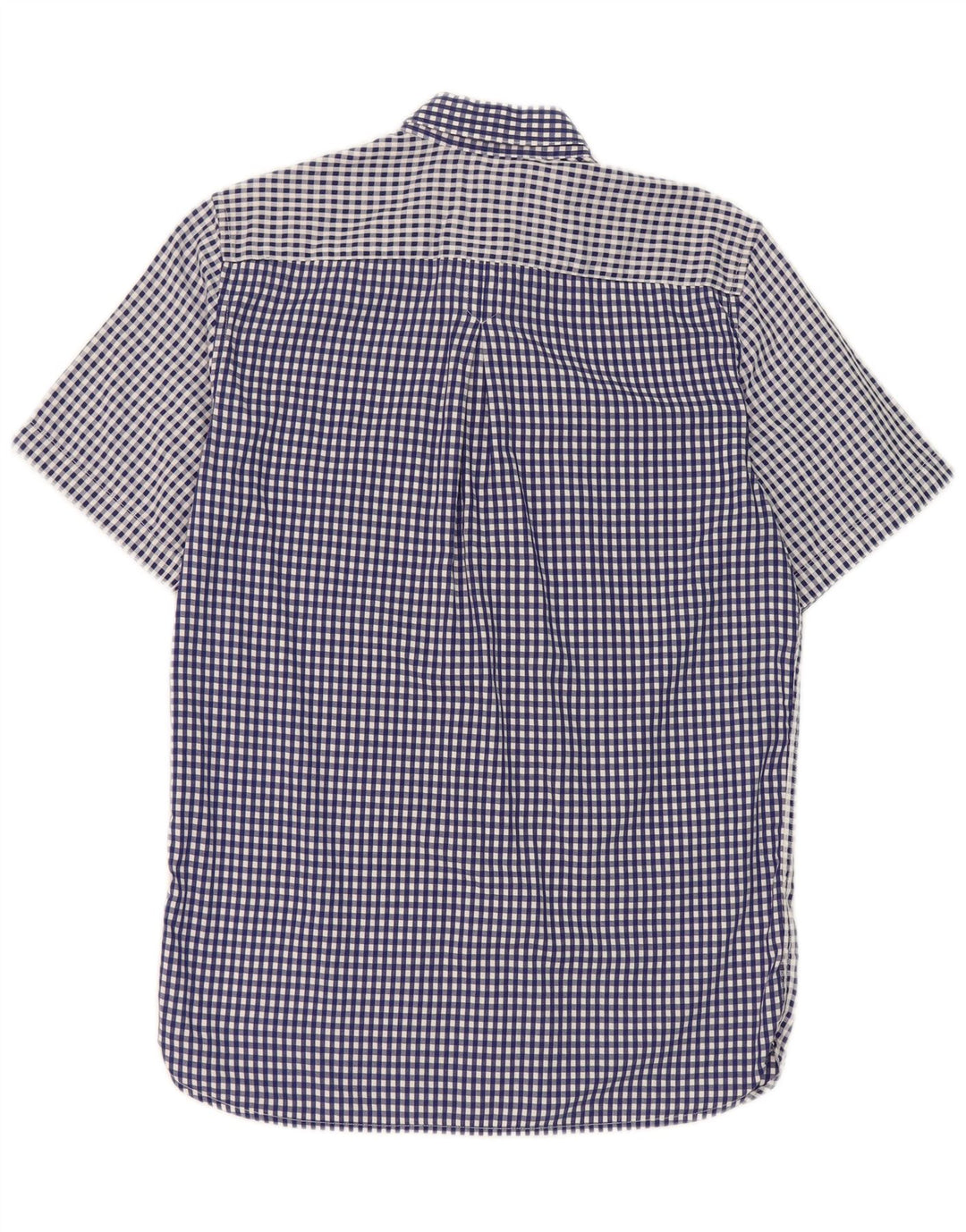 Cămașă cu mânecă scurtă pentru bărbați Fred Perry, bumbac cu carouri albastre mici