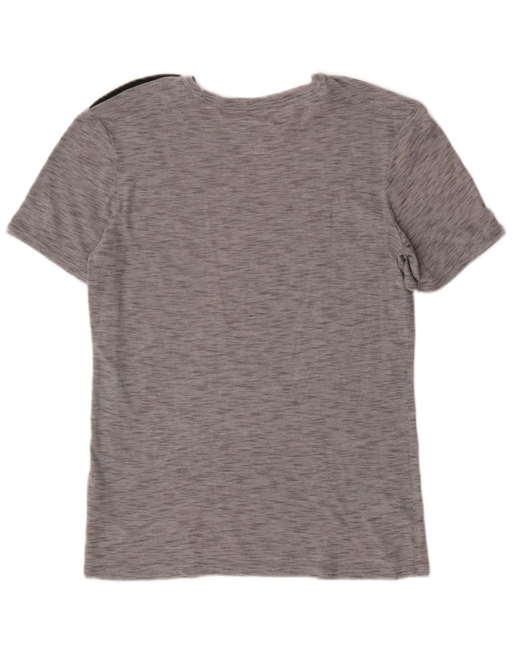 Tricou Guess pentru bărbați Top mare, gri, poliester cu pături