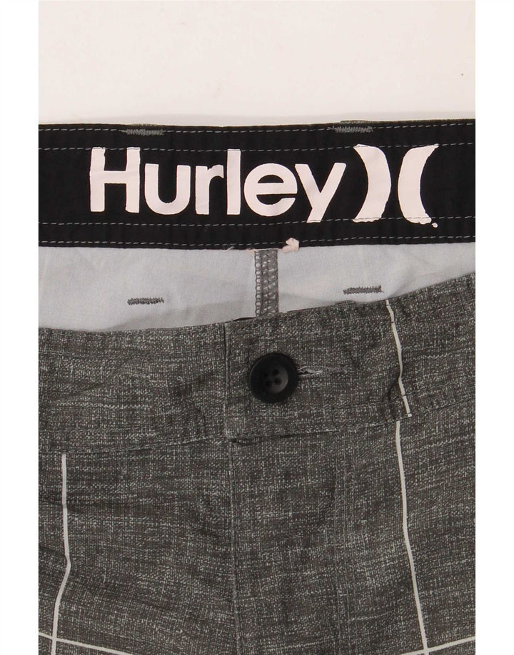 Pantaloni scurți chino pentru bărbați Hurley W34 Large Gri Geometric