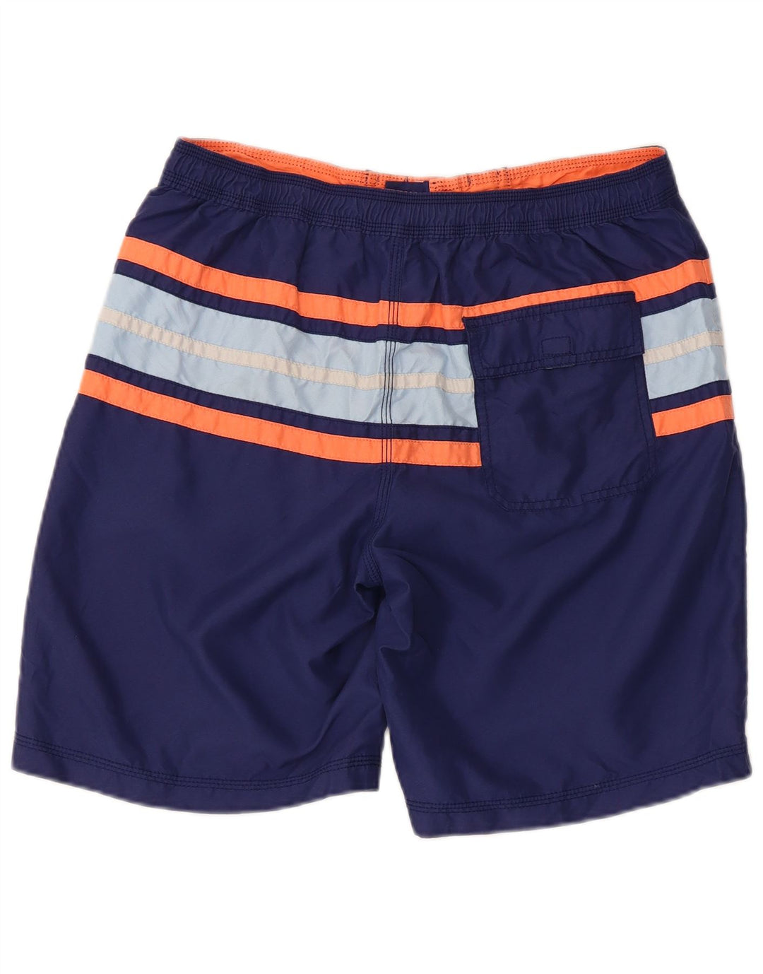Pantaloni scurți de înot Izod pentru bărbați, medii, bleumarin, poliester color bloc
