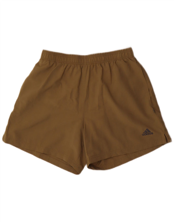 Pantaloni scurți sport Adidas pentru bărbați, mari, kaki, poliester