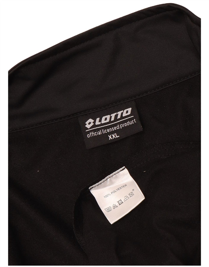 Jachetă de trening pentru bărbați Lotto 2XL, poliester negru