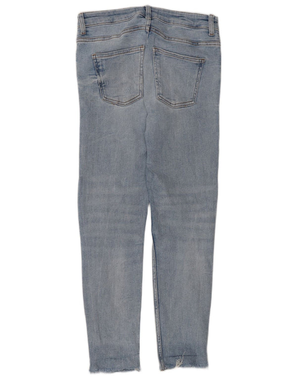 Blugi slim pentru femei Distressed Zara EU 38 Mici L28 L27 Bumbac albastru