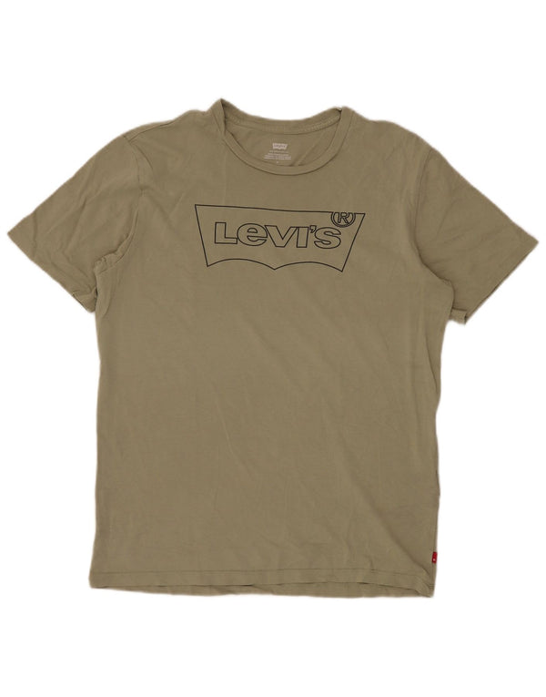 Tricou grafic LEVI'S pentru bărbați Top Medium Khaki Bumbac