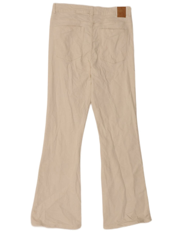 Blugi evazați pentru femei Zara EU 42 Large W32 L31 Bej Bumbac