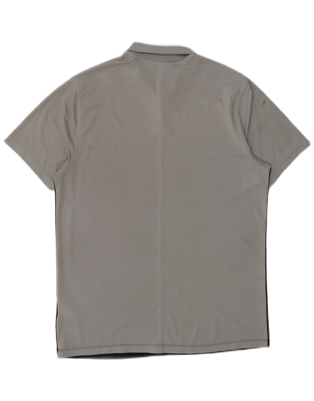 NIKE Mens Dri Fit Polo Shirt Medium Grey Colourblock Polyester