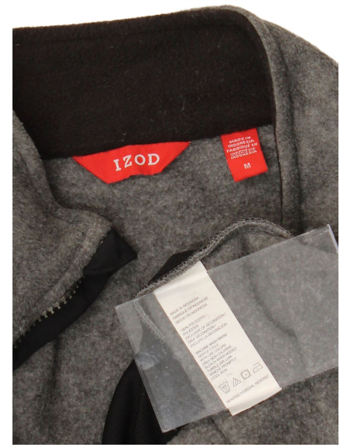 Gilet IZOD pentru bărbați din fleece UK 38 Medium Gri Poliester