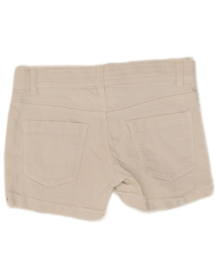 BENETTON Womens Denim Shorts W28 Medium White