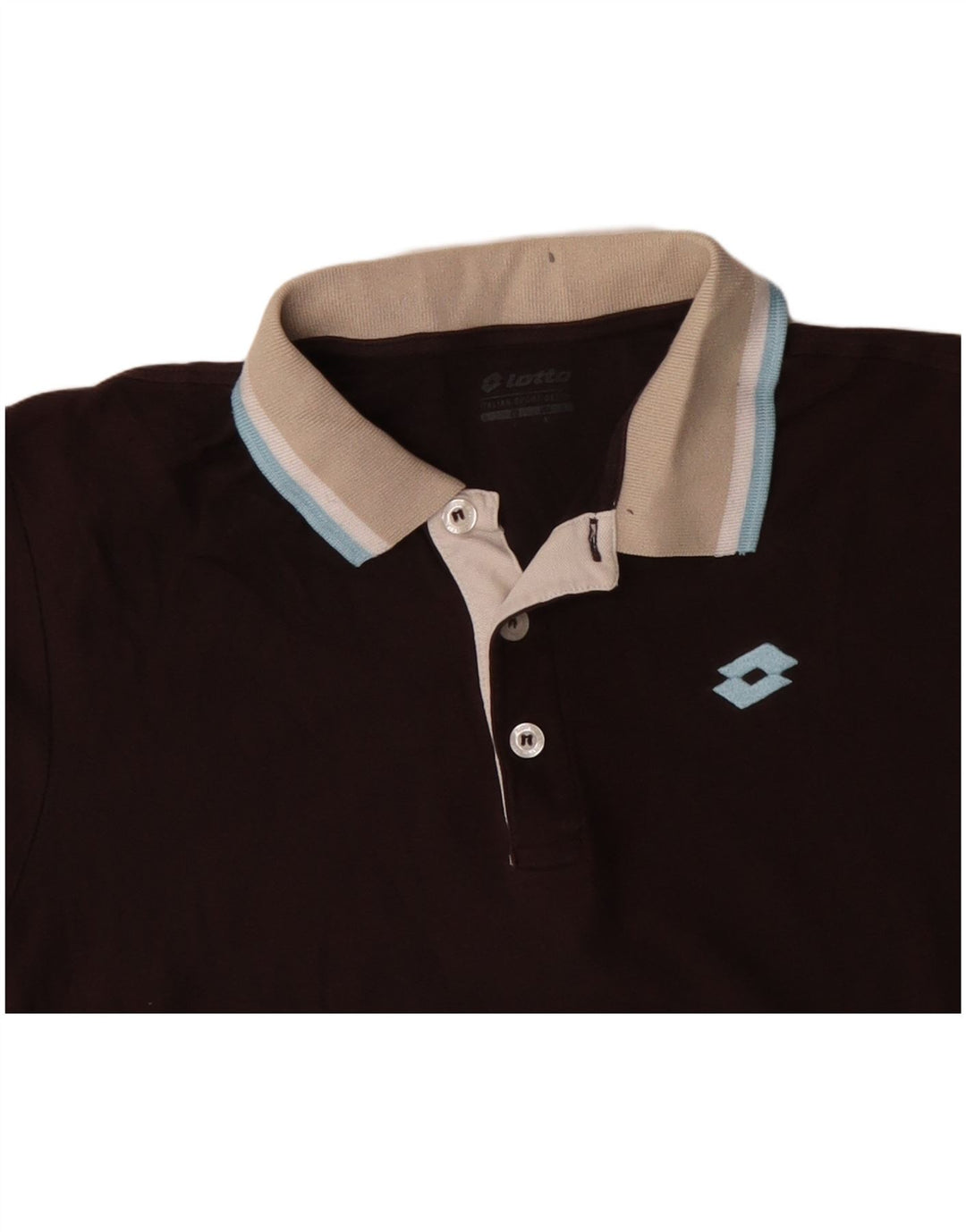 Tricou polo LOTTO pentru bărbați, bumbac maro mare