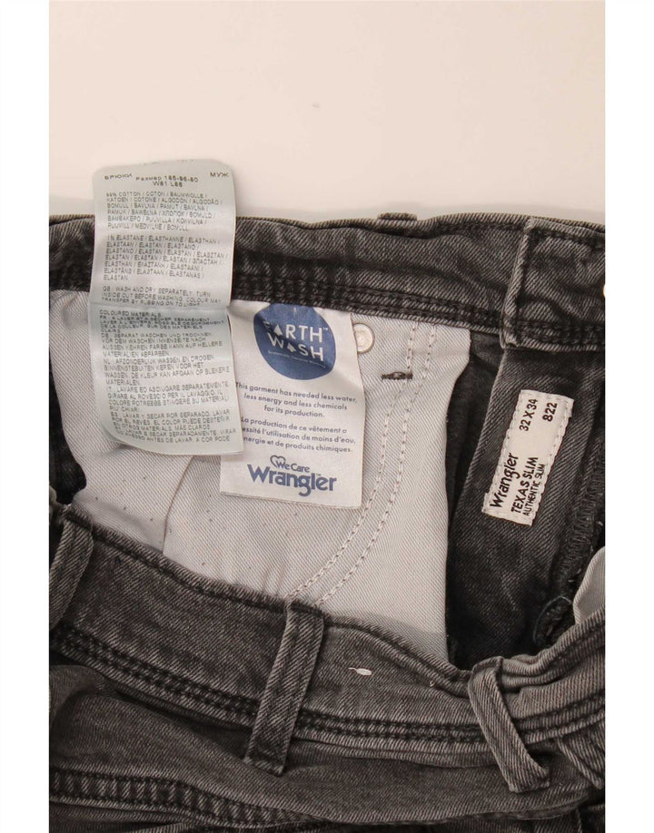 Blugi slim Texas Wrangler pentru bărbați W32 L34 bumbac gri
