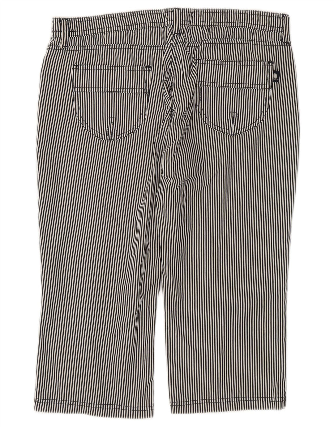 MARINA YACHTING Pantaloni Capri pentru femei W32, mari, bleumarin, bumbac cu dungi