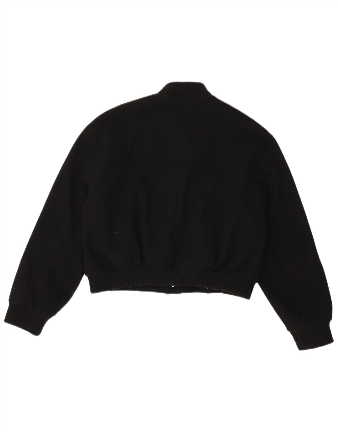Jachetă Bomber oversize pentru femei ZARA UK 10 Poliester negru mic