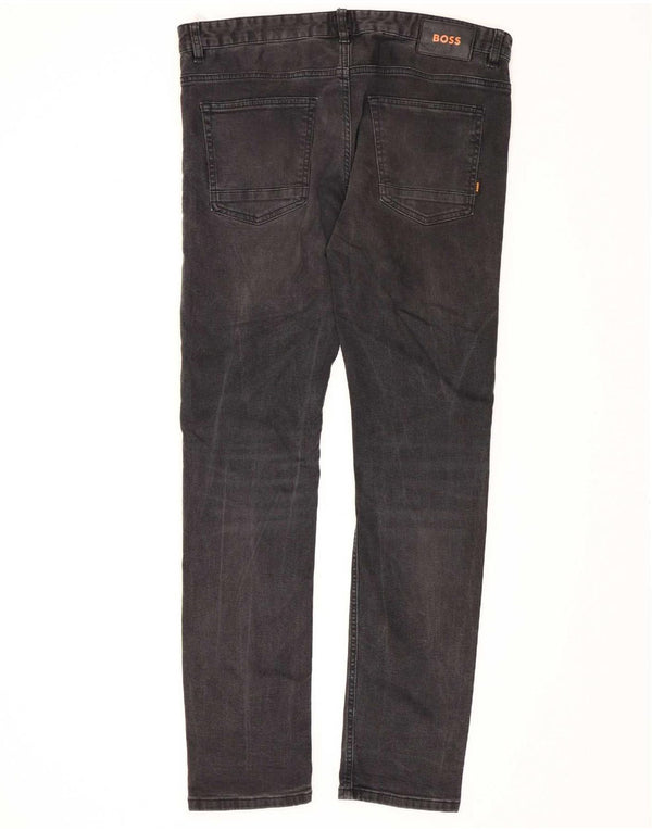 Blugi slim pentru bărbați Hugo Boss W36 L34 bumbac negru