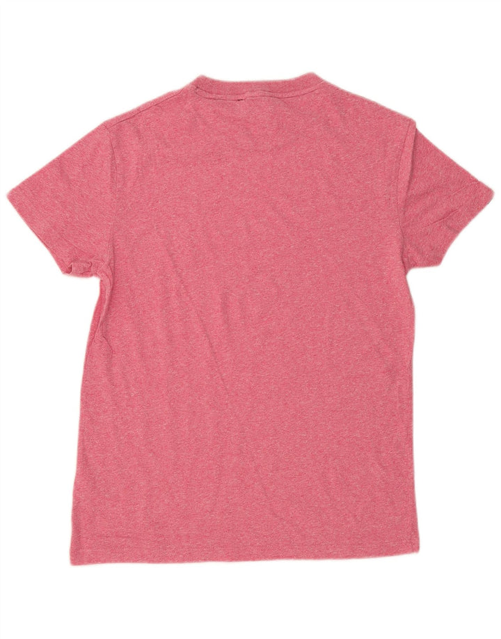 Tricou Superdry pentru bărbați Top mic roz din bumbac cu pete