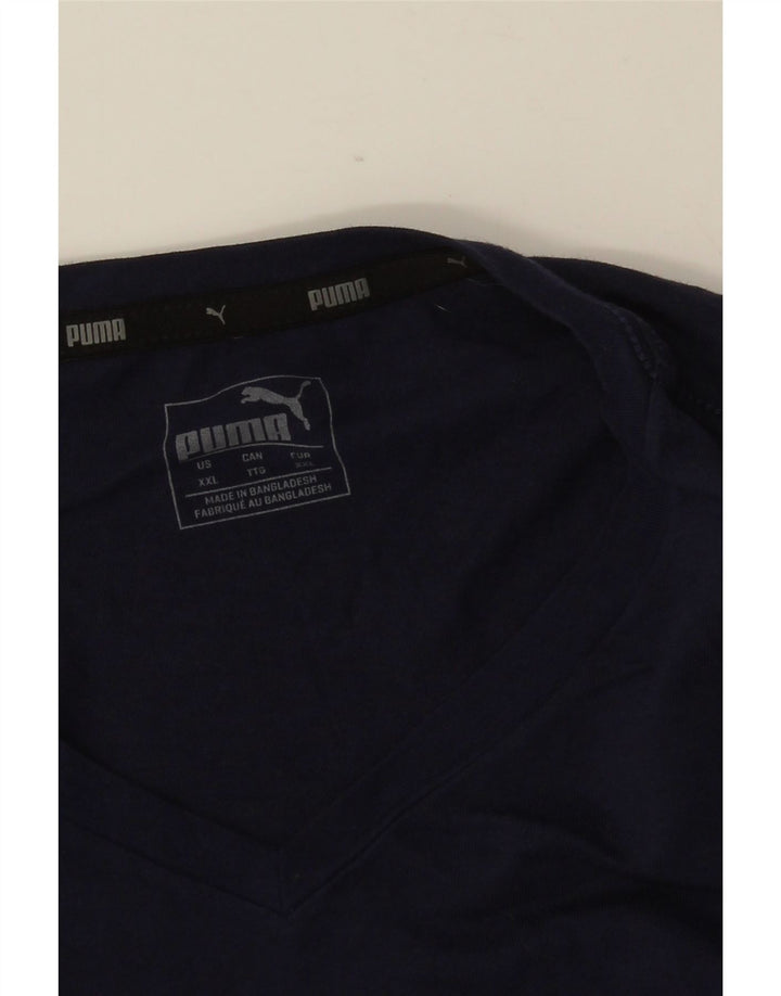 Tricou pentru bărbați PUMA Top 2XL Bleumarin