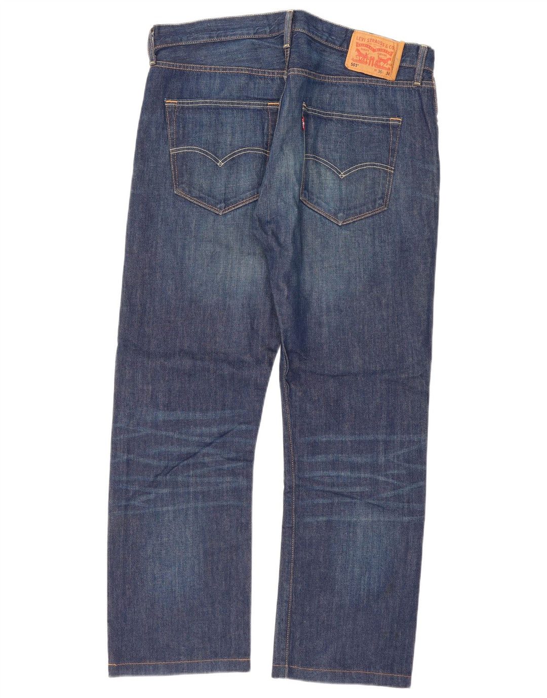 Blugi drepti pentru bărbați Levi's 501 W36 L30 Bumbac albastru