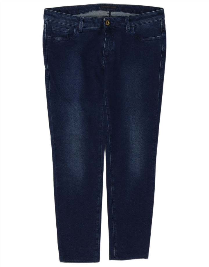 Blugi conici pentru femei TRUSSARDI W29 L28 bleumarin