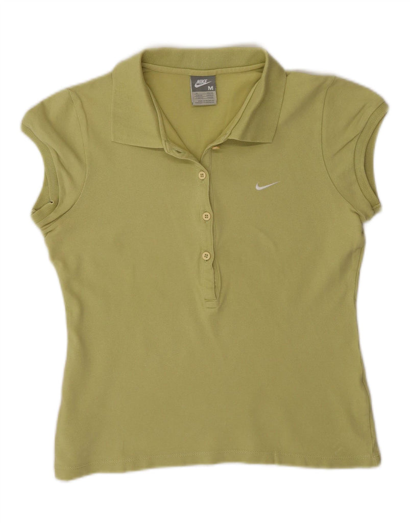 NIKE Womens Polo Shirt UK 10/12 Medium Green Cotton Vintage Nike and Second-Hand Nike from Messina Hembry 
