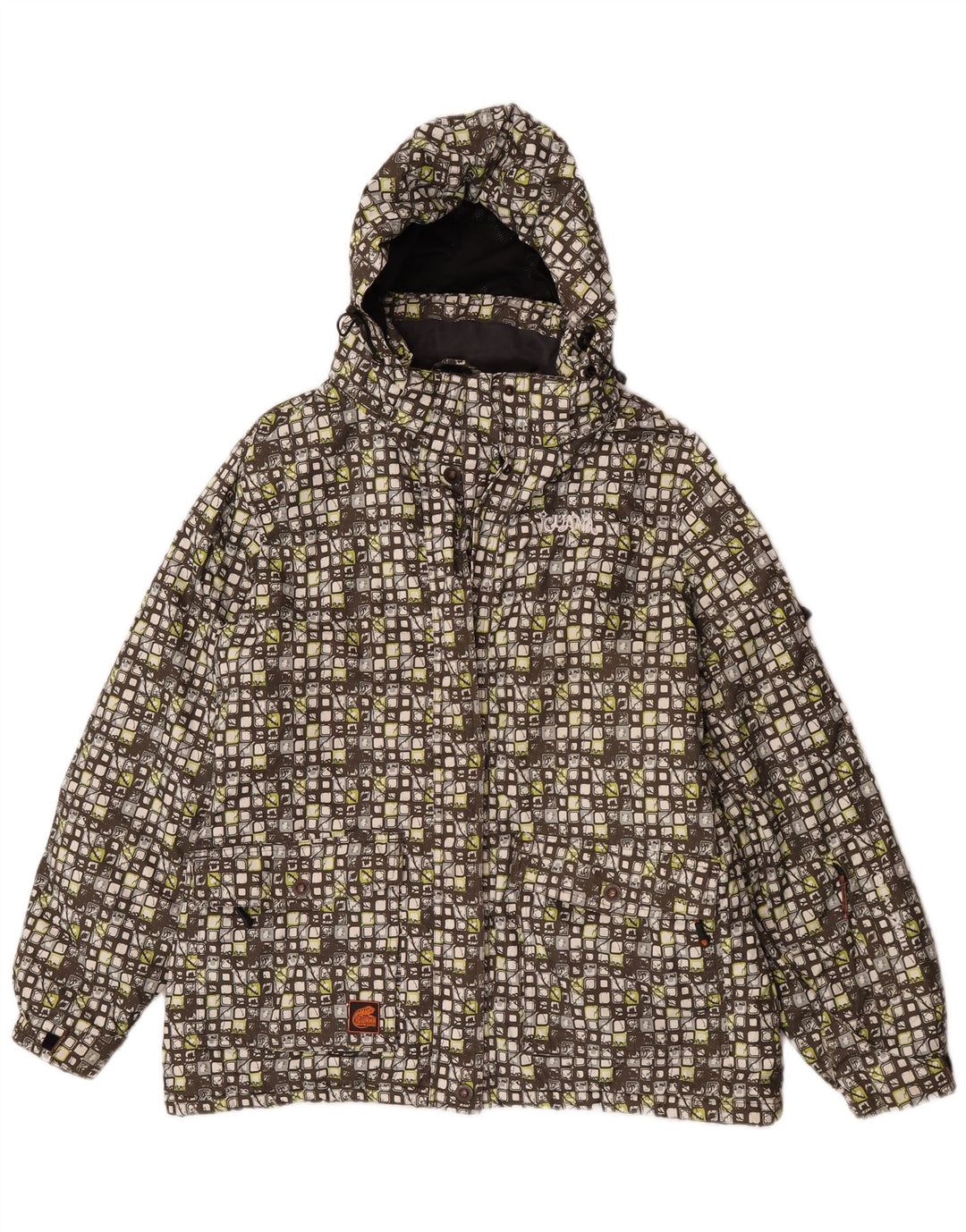 Jachetă Windbreaker cu glugă pentru femei Iguana EU 46 XL Multicolor Geometric