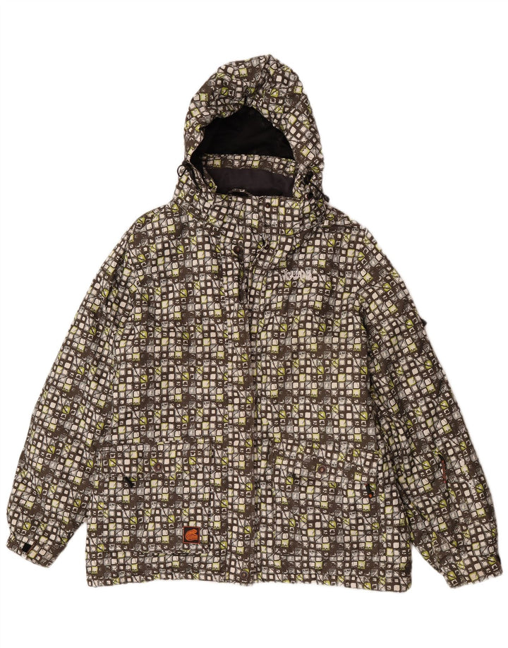Jachetă Windbreaker cu glugă pentru femei Iguana EU 46 XL Multicolor Geometric