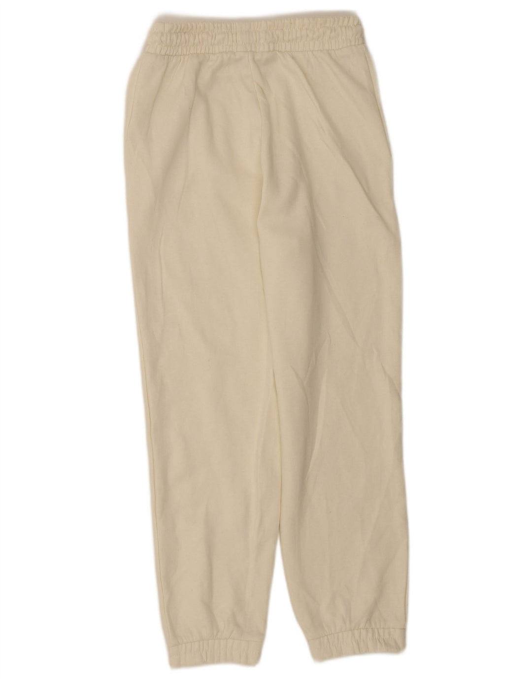 Pantaloni de trening pentru femei Zara Joggeri UK 12 Poliester alb mediu