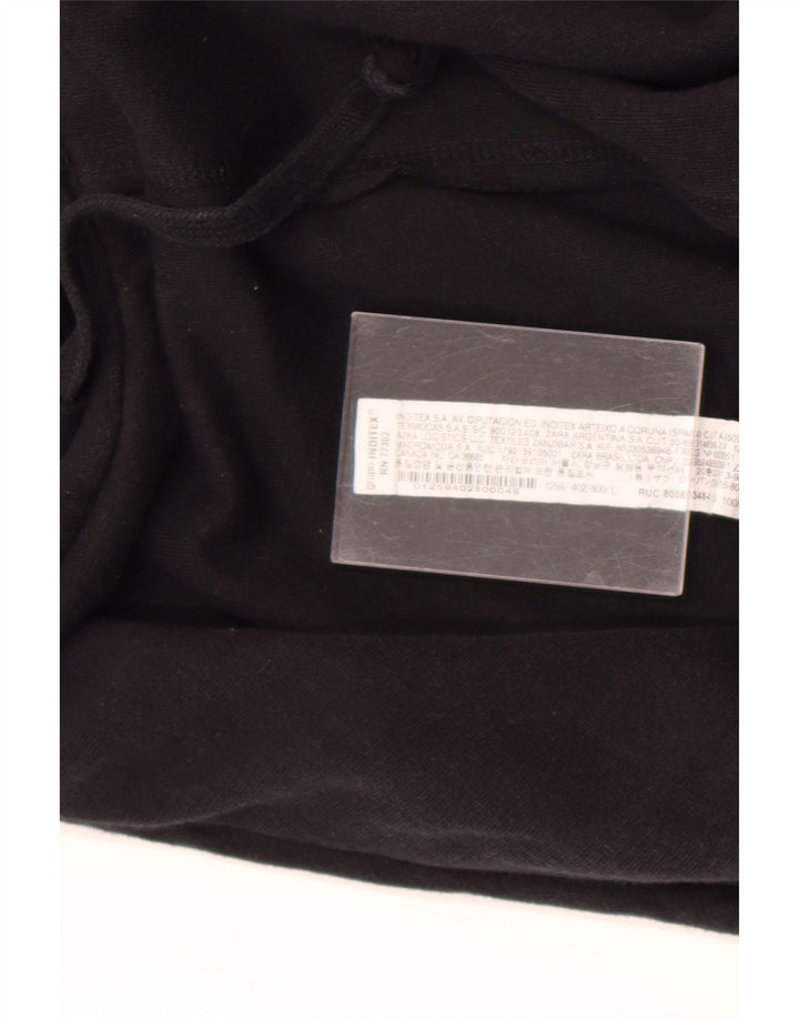 Pulover pentru bărbați Zara, bumbac mare, negru