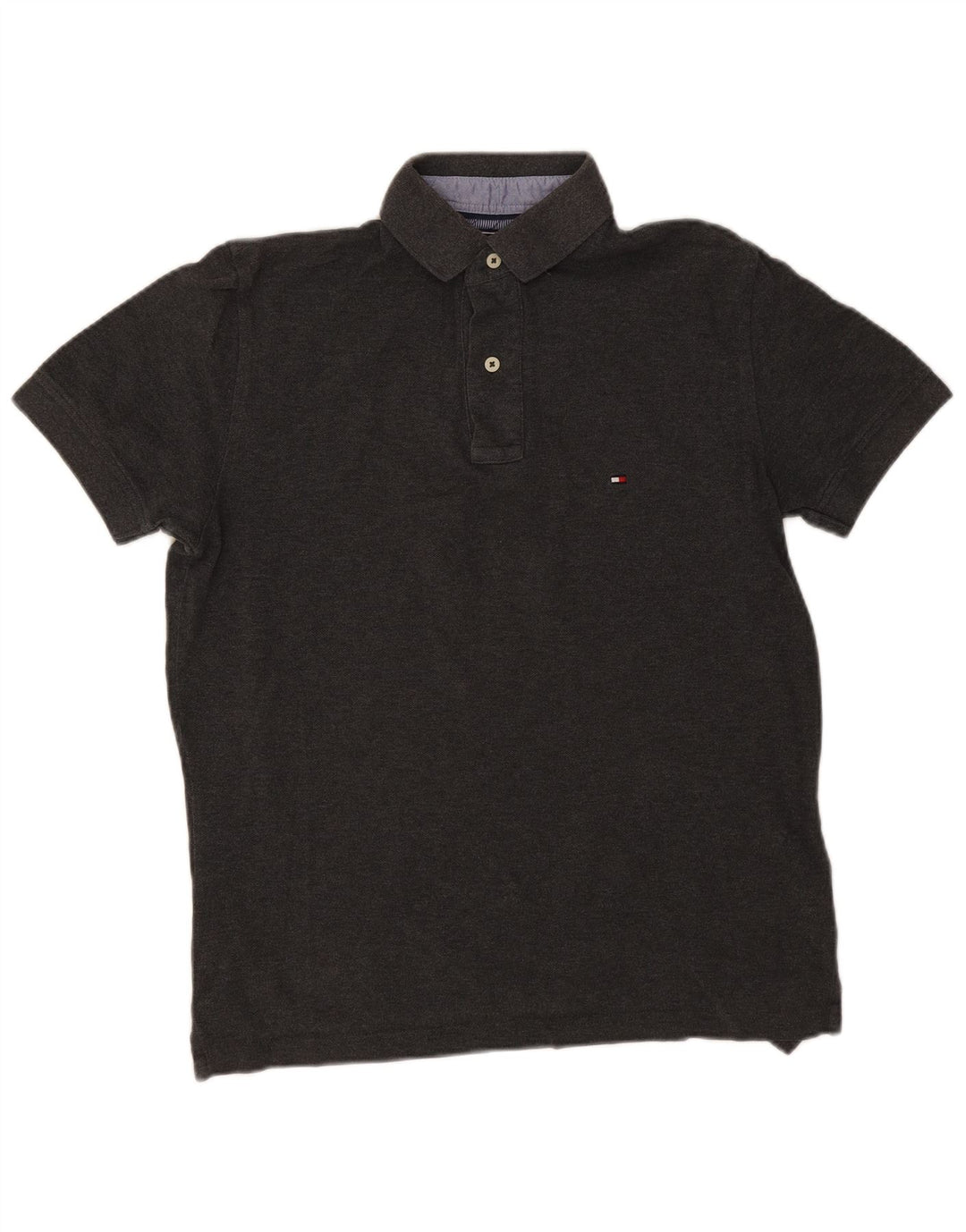 Tricou polo Tommy Hilfiger pentru bărbați, bumbac gri mic