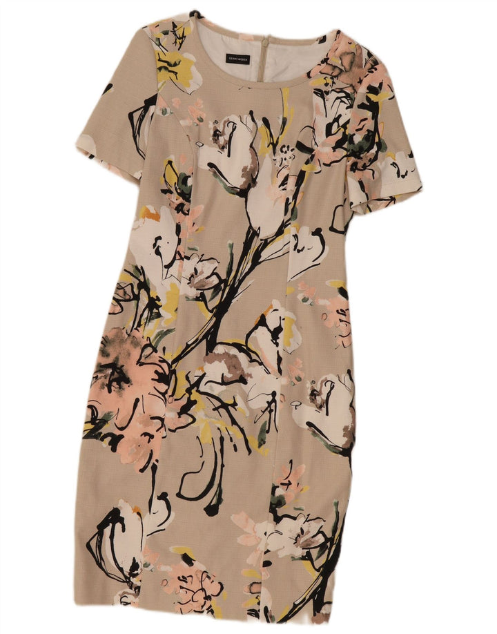 Rochie teacă pentru femei Gerry Weber UK 12 Medium Bej Floral
