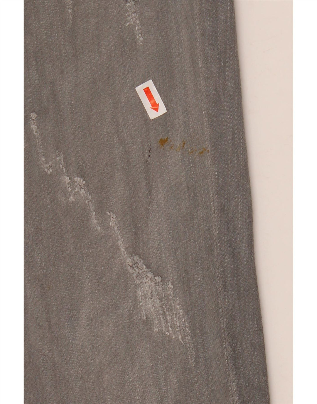 LEVI'S Mens 519 Distressed Slim Jeans W33 L34 Grey Cotton