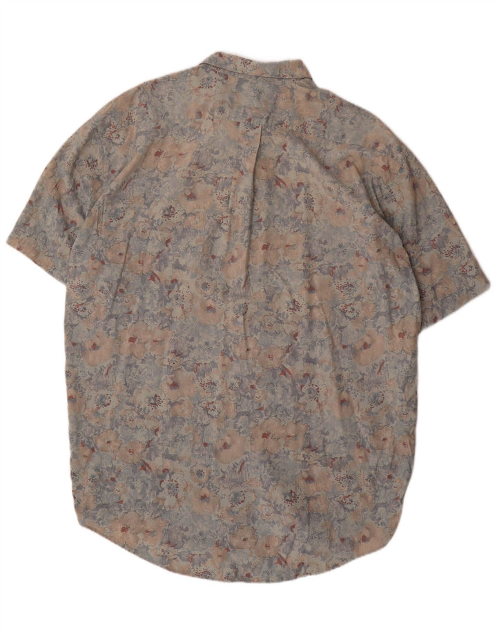 Cămașă cu mânecă scurtă pentru bărbați VINTAGE XL, multicoloră, cu flori din raion