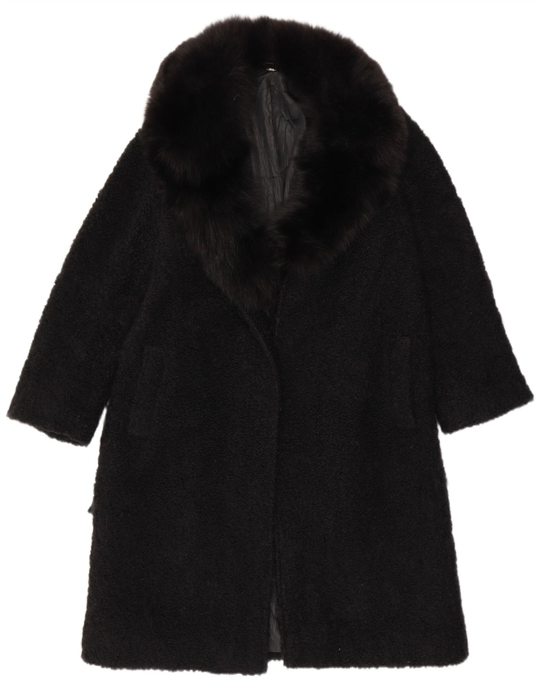 Pardesiu deschis pentru femei VINTAGE UK 12 Medium Black