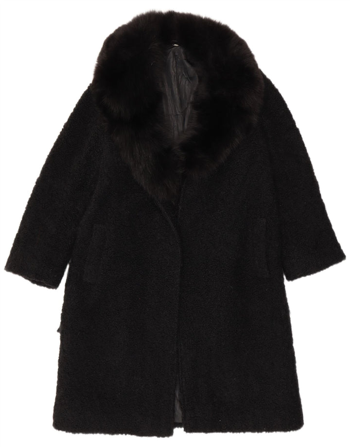 Pardesiu deschis pentru femei VINTAGE UK 12 Medium Black