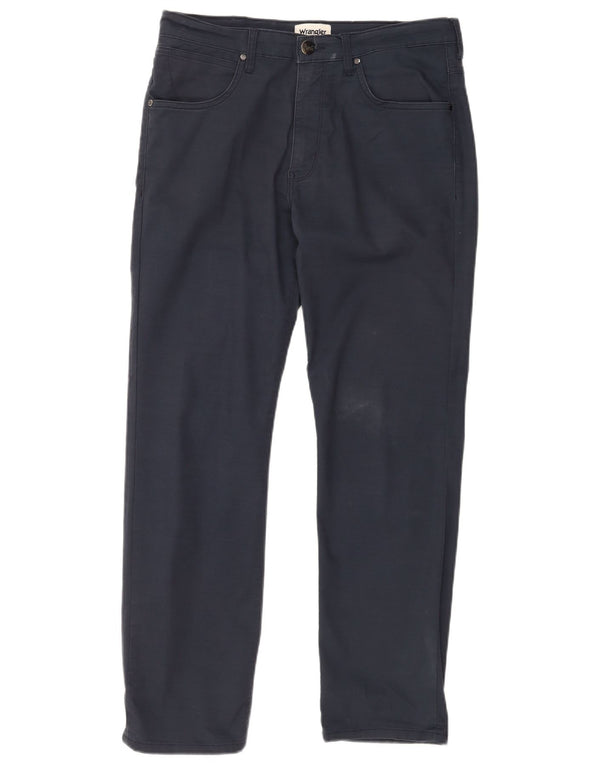 Pantaloni casual drepti pentru bărbați Wrangler Arizona W34 L30 bumbac bleumarin