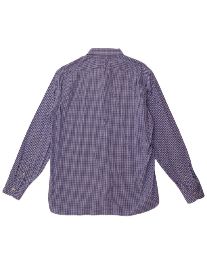 Cămașă elastică pentru bărbați J. Crew Mărimea 17 17/12 XL Vichy albastru