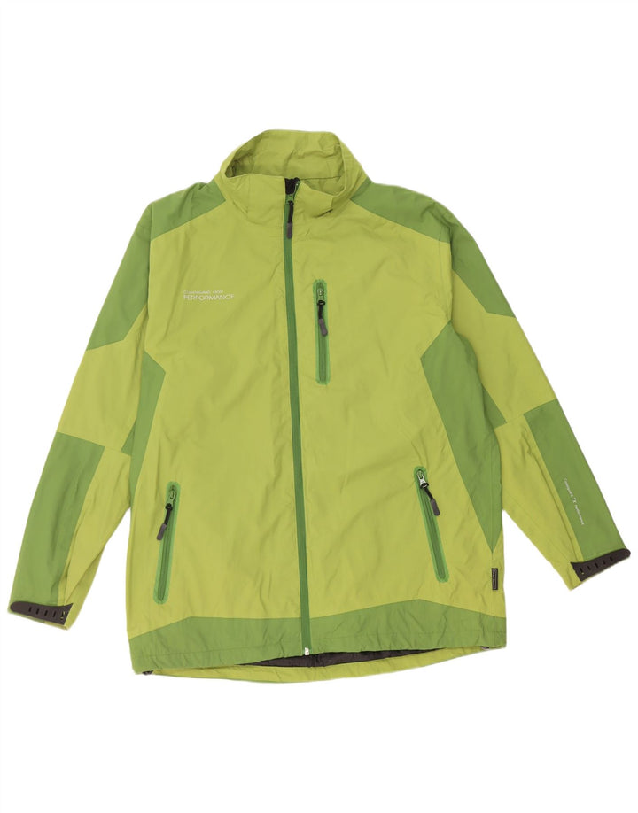 Jachetă de ploaie pentru bărbați de la Garda de Coastă UK 40, mare, verde, nailon color bloc